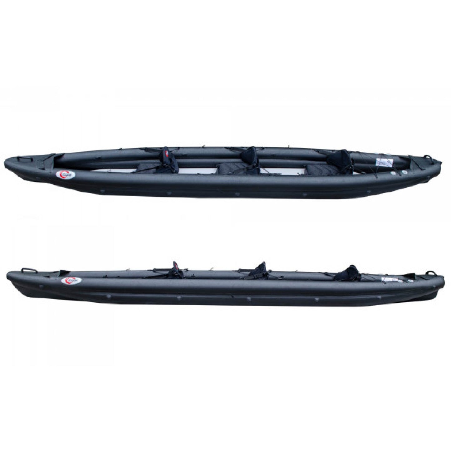 Spark 520 Чорний - Тримісна надувна байдарка