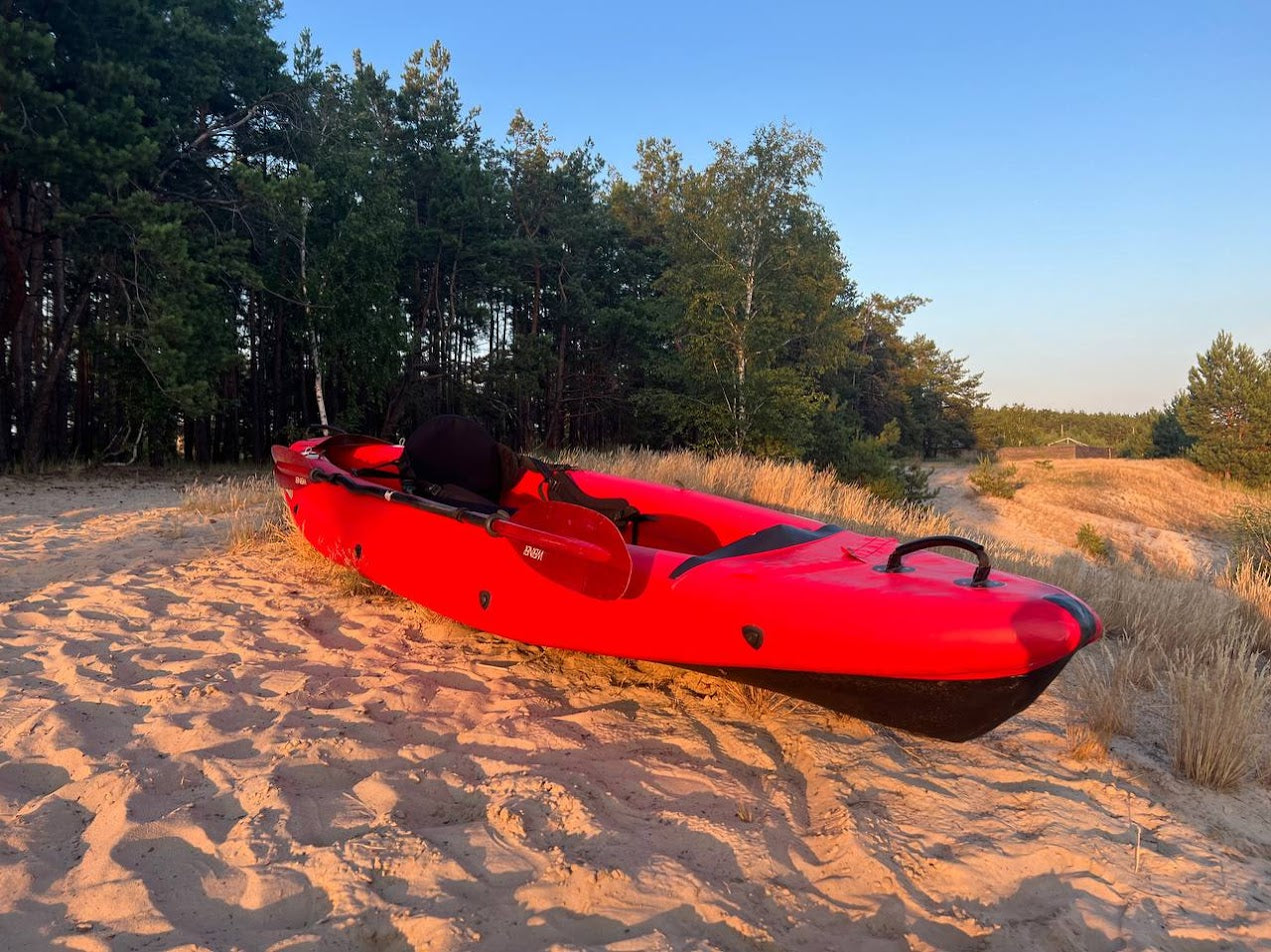 Spark 370 Червоний - Одномісна надувна байдарка